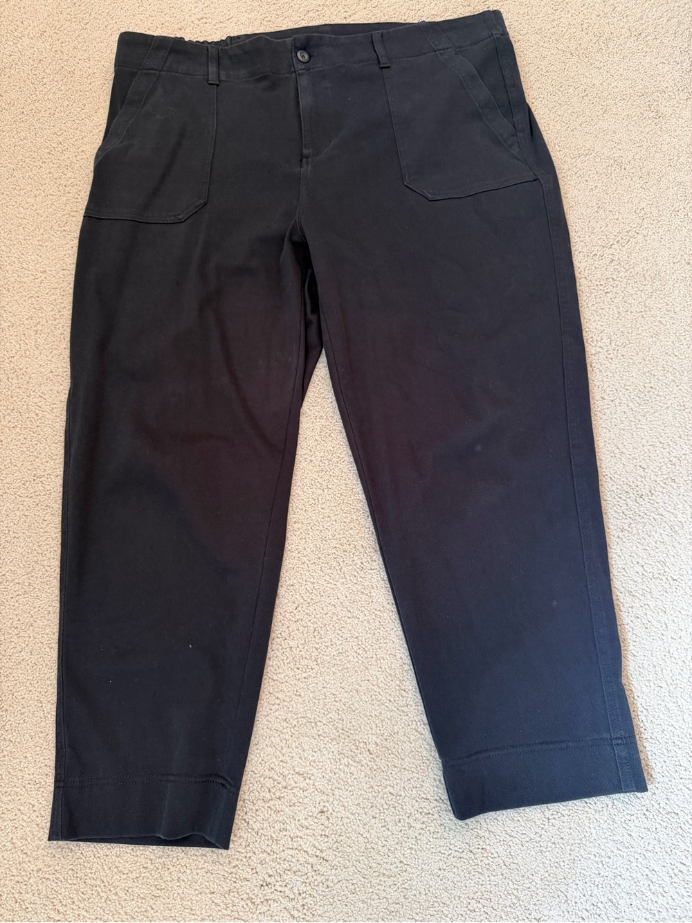 Black Straight-Fit Pants
